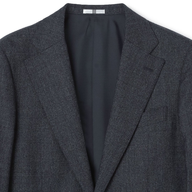 シルバーライン 【発送在庫あり】【CLASSICO TAPERED】【秋冬】2釦シングルスーツ 1タック/グレー/Ermenegildo Zegna LOOP woven in italy/※裾上げ必要 グレー濃色