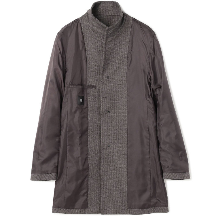 ブラックライン 【BL】ショートスタンドコート/グレー 茶濃色