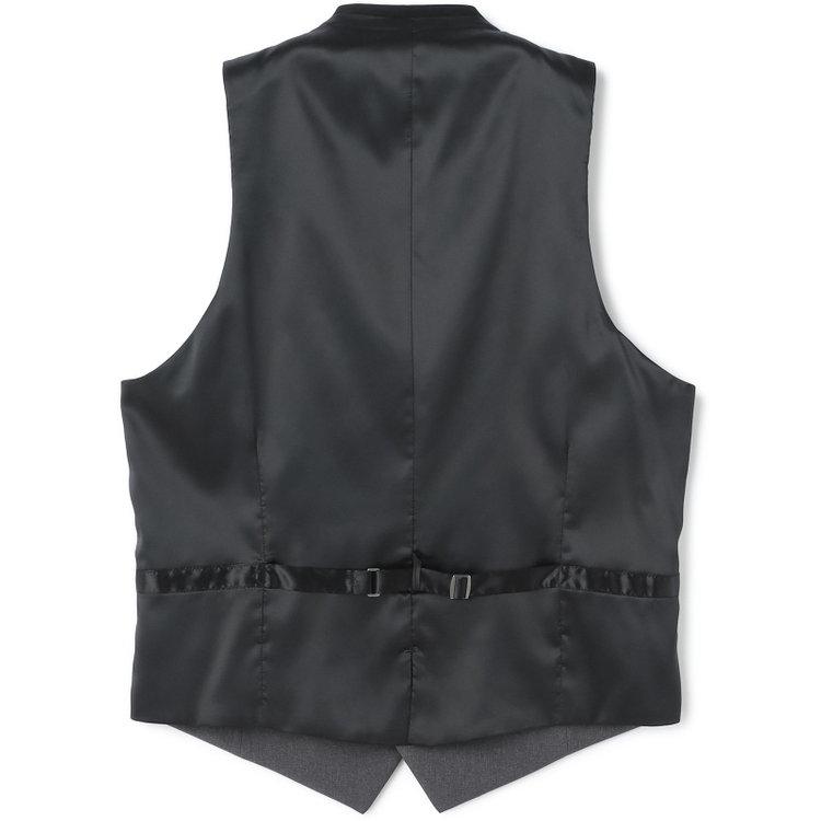 ブラックライン 【BL】【年間】リバーシブルジレ(ベスト)/ブラック×ソリッド＆グレー×ソリッド/4S 黒