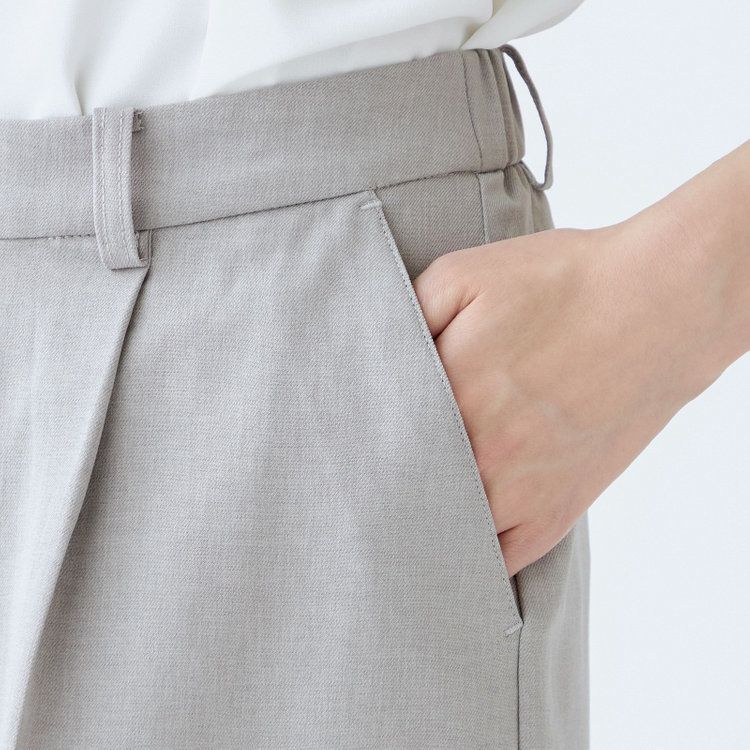 シルバーライン 【SL】【年間】ガウチョパンツ/グレー/ウォッシャブル グレー中間