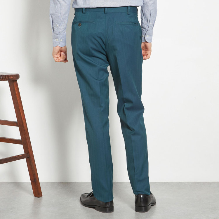 シルバーライン 【CLASSICO TAPERED】【春夏】6釦2掛けダブルスーツ 2タック/グリーン/NEW ZEALAND WOOL MIX/裾直し必要 緑中間