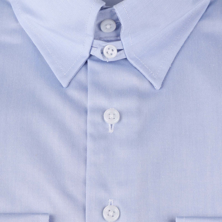 ブラックライン 【BLACK LINE】【形態安定】【ノンアイロン】タブカラードレスワイシャツ/ブルー/NON IRON COTTON 青淡色