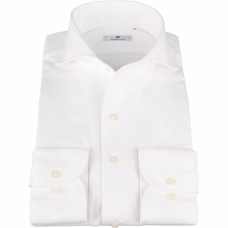 スーツセレクト 【WEB限定/OUTLET】【CLASSICO TAPERED】ホリゾンタルワイドワンピースカラードレスワイシャツ/ホワイト ホワイト系(白)