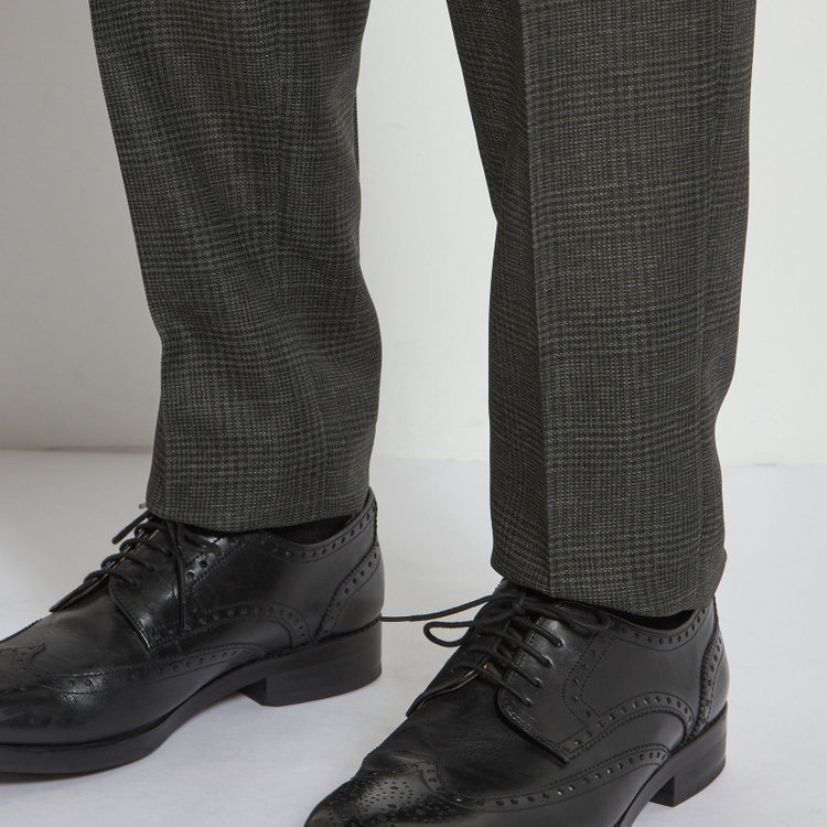 シルバーライン 【5DAYS CLOSET】【RBC】【春夏】1タックテーパードパンツ/カーキ×チェック/ウエストムーブ仕様/4S SUSTAINABILITY&ECOLOGY FABRIC/※裾上げ必要 その他