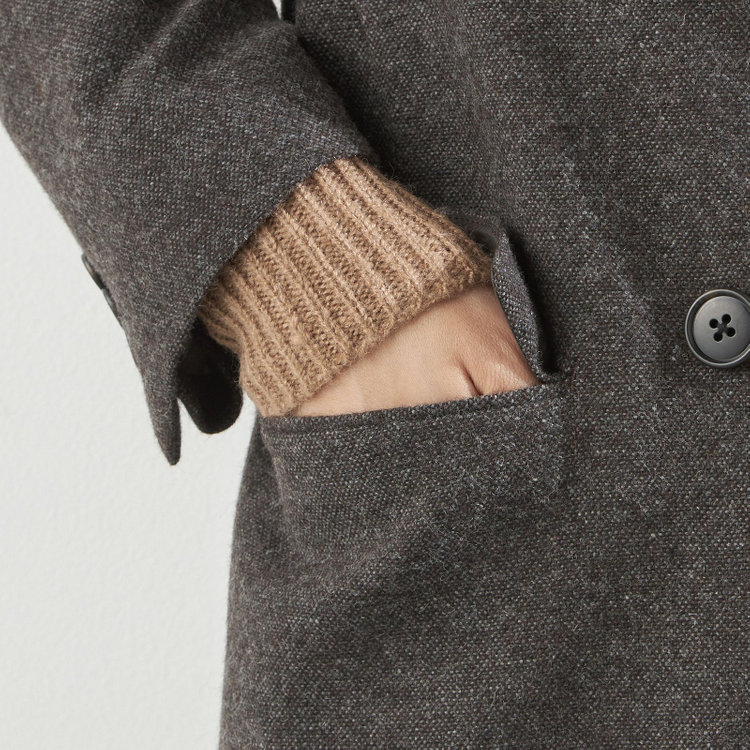 ブラックライン 【BLACK LINE】2釦1掛けジャコット/ブラウン 茶中間