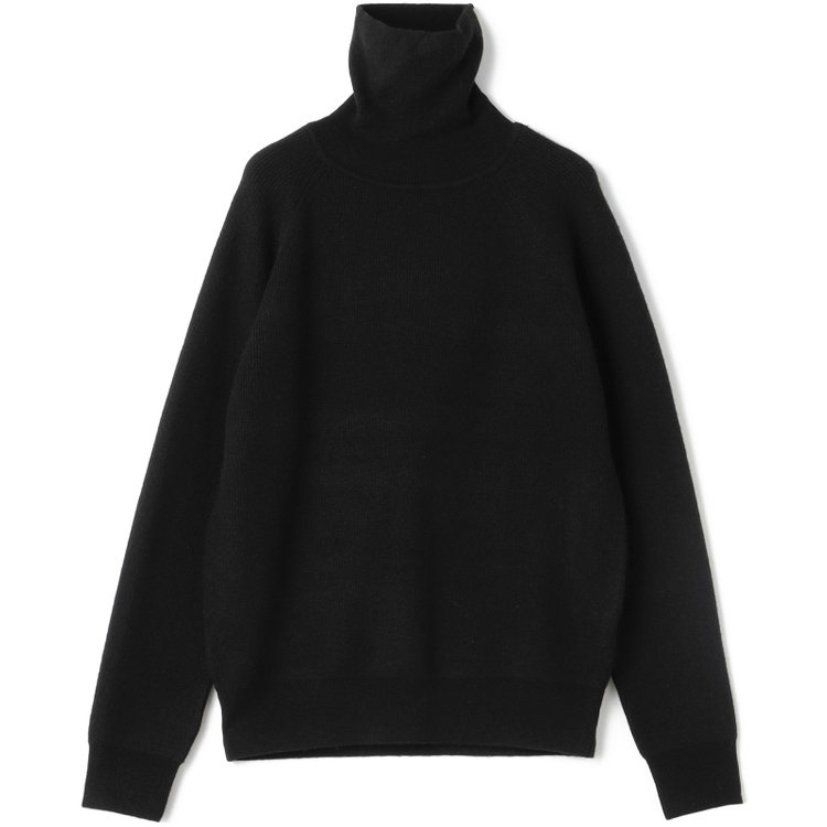 ソノタ 【RBC】【秋冬】片畦編みウールブレンド ミドルウエイトタートルネックニットセーター/ブラック 黒