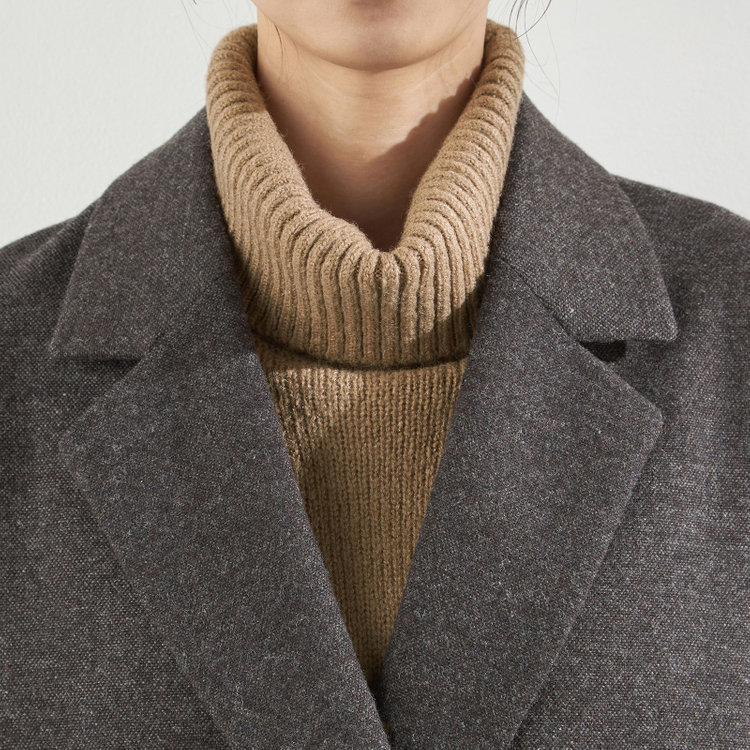 ブラックライン 【BLACK LINE】2釦1掛けジャコット/ブラウン 茶中間