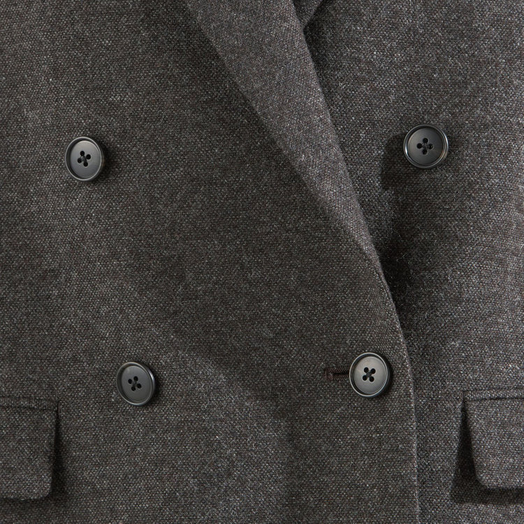 ブラックライン 【BLACK LINE】2釦1掛けジャコット/ブラウン 茶中間
