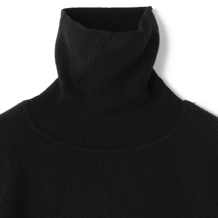 ソノタ 【RBC】【秋冬】片畦編みウールブレンド ミドルウエイトタートルネックニットセーター/ブラック 黒