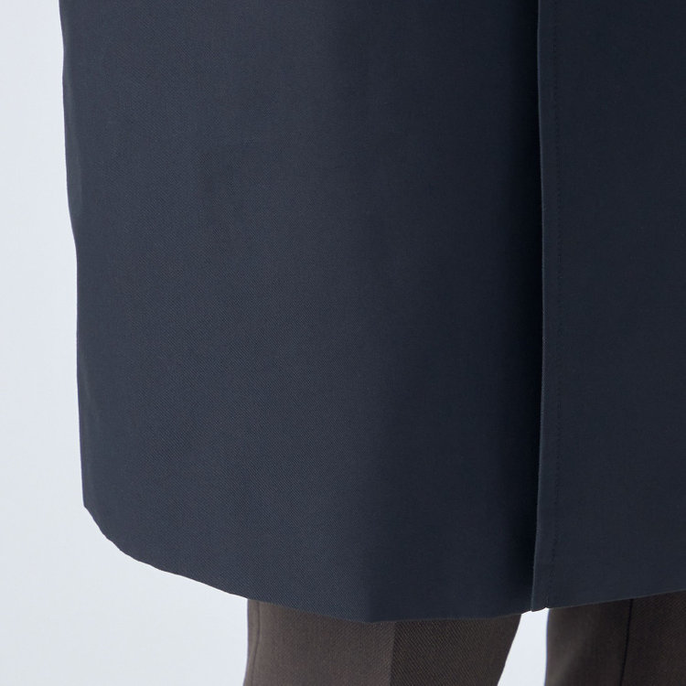 ブラックライン 【発送在庫あり】【SL】コットンブレンド ダブルトレンチベルテッドコート/ネイビー/WATERPROOF ネイビー系(紺)