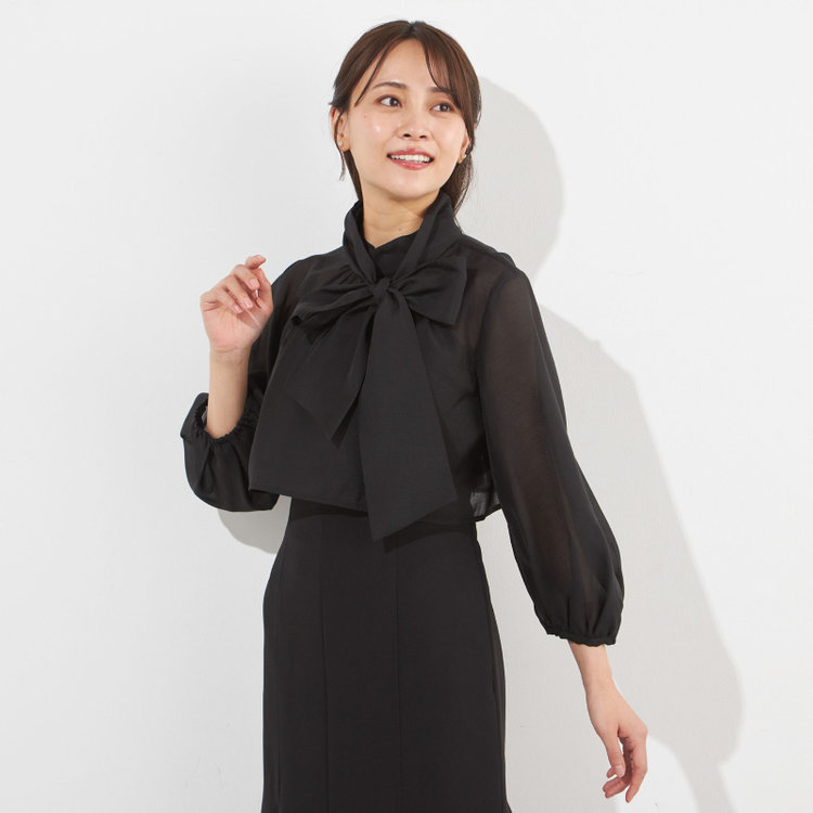 SL】【秋冬】タートルネック ニットセーター/ブラック（1644018-27_T