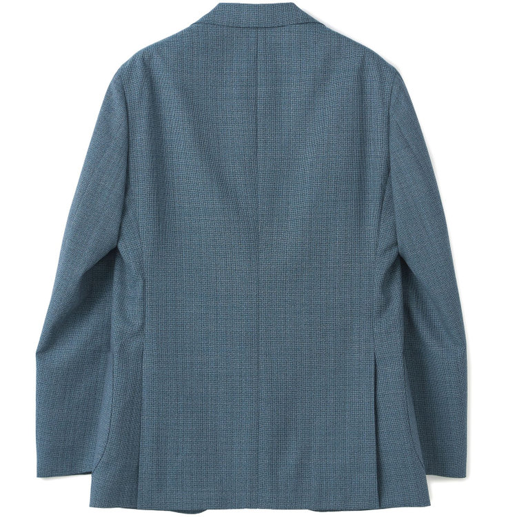 シルバーライン 【CLASSICO TAPERED】【春夏】3釦段返りシングルスーツ 2タック/ネイビーグリーン/パッチポケット/ウエストムーブ/MARZOTTO/※裾上げ必要 緑中間