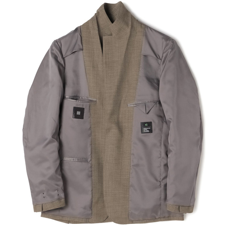 ブラックライン 【RBC】【春夏】3釦段返りジャケット/カーキ/パッチポケット/4S SUSTAINABILITY&ECOLOGY FABRIC 黄淡色