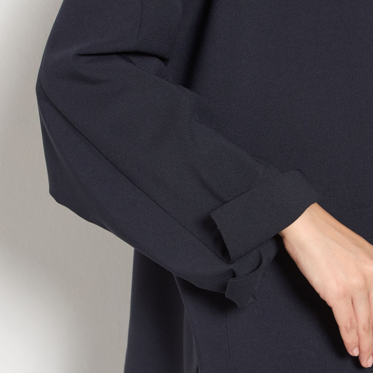 シルバーライン 【SILVER LINE】【春夏】2釦1掛けダブルジャケット/ネイビー/ウォッシャブル/4S SUSTAINABILITY&ECOLOGY FABRIC/Naturemier 紺濃色