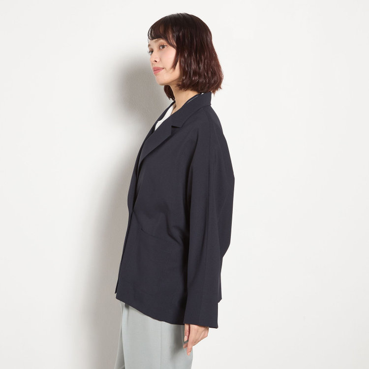 シルバーライン 【SILVER LINE】【春夏】2釦1掛けダブルジャケット/ネイビー/ウォッシャブル/4S SUSTAINABILITY&ECOLOGY FABRIC/Naturemier 紺濃色