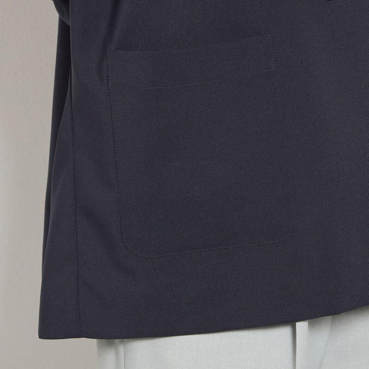 シルバーライン 【SILVER LINE】【春夏】2釦1掛けダブルジャケット/ネイビー/ウォッシャブル/4S SUSTAINABILITY&ECOLOGY FABRIC/Naturemier 紺濃色