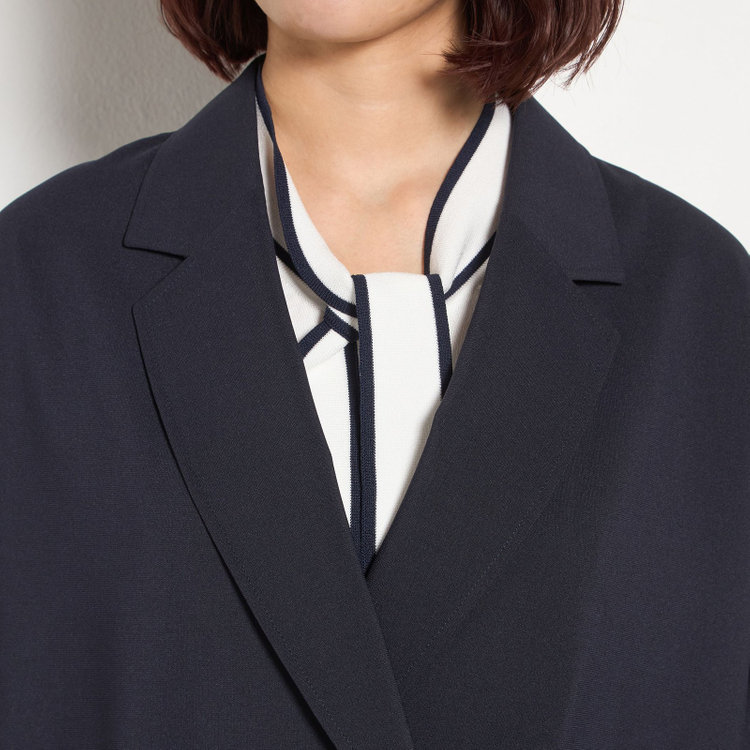 シルバーライン 【SILVER LINE】【春夏】2釦1掛けダブルジャケット/ネイビー/ウォッシャブル/4S SUSTAINABILITY&ECOLOGY FABRIC/Naturemier 紺濃色