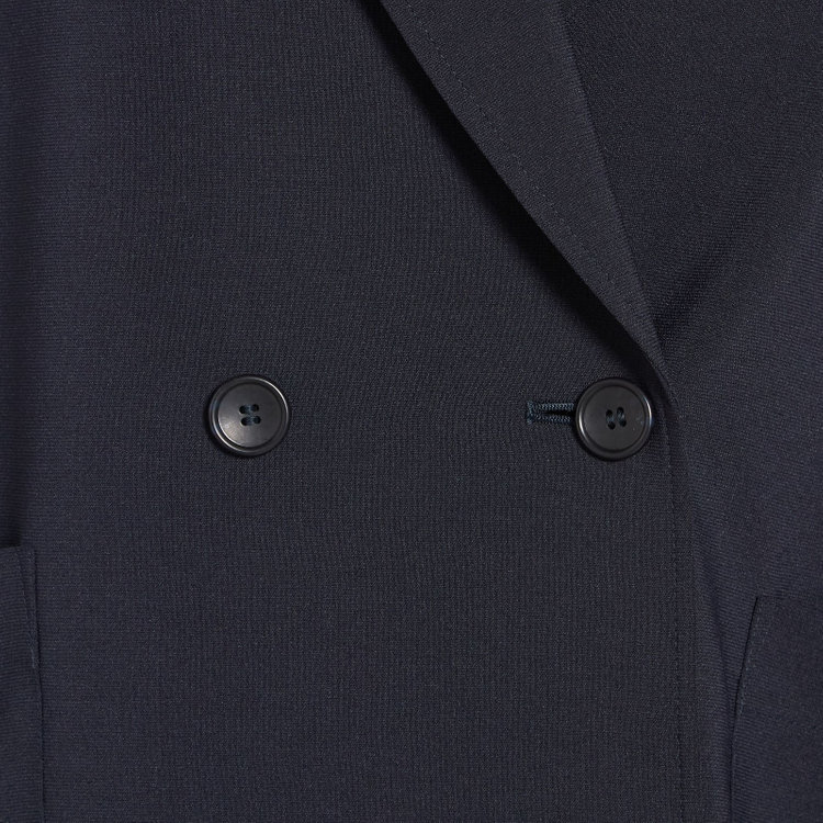 シルバーライン 【SILVER LINE】【春夏】2釦1掛けダブルジャケット/ネイビー/ウォッシャブル/4S SUSTAINABILITY&ECOLOGY FABRIC/Naturemier 紺濃色