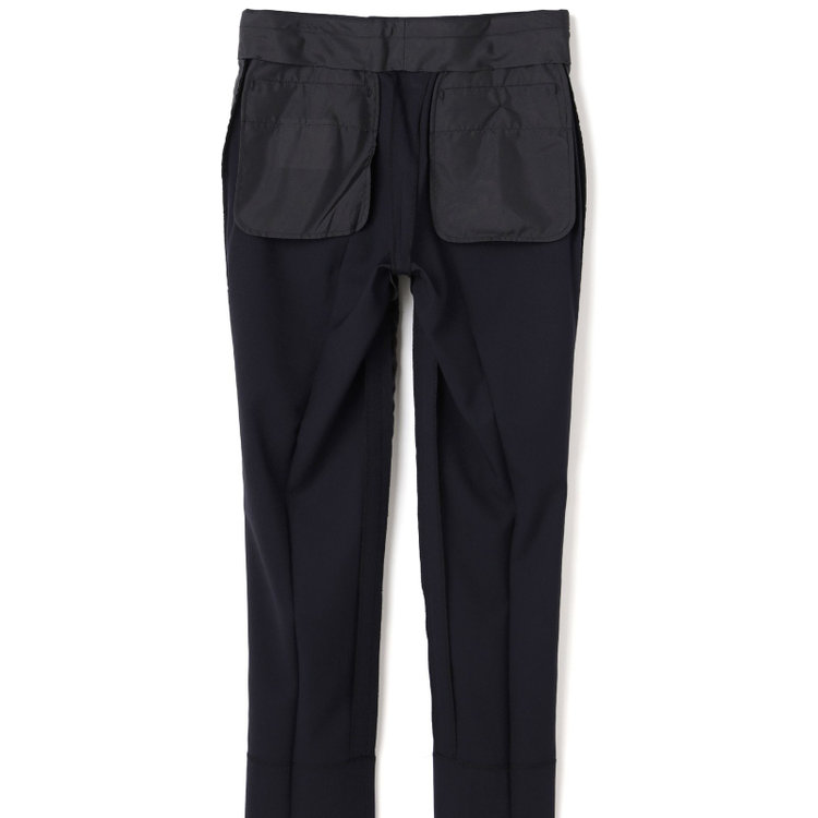 シルバーライン 【CLASSICO TAPERED】【秋冬】スペアパンツ付き/2釦シングルスーツ 1タック/ネイビー×シャドーストライプ/ウエストムーブ/4S SUSTAINABILITY&ECOLOGY FABRIC/※パンツ裾上げ済仕様 紺濃色