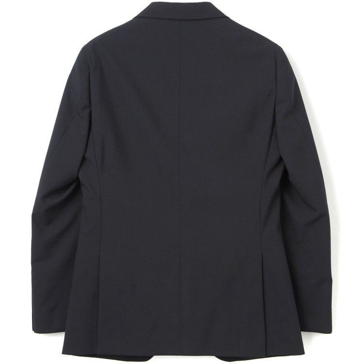 シルバーライン 【CLASSICO TAPERED】【年間】2釦シングルスリーピーススーツ 1タック/ブラック×シャドーチェック/NEW ZEALAND WOOL MIX/※裾上げ必要 黒