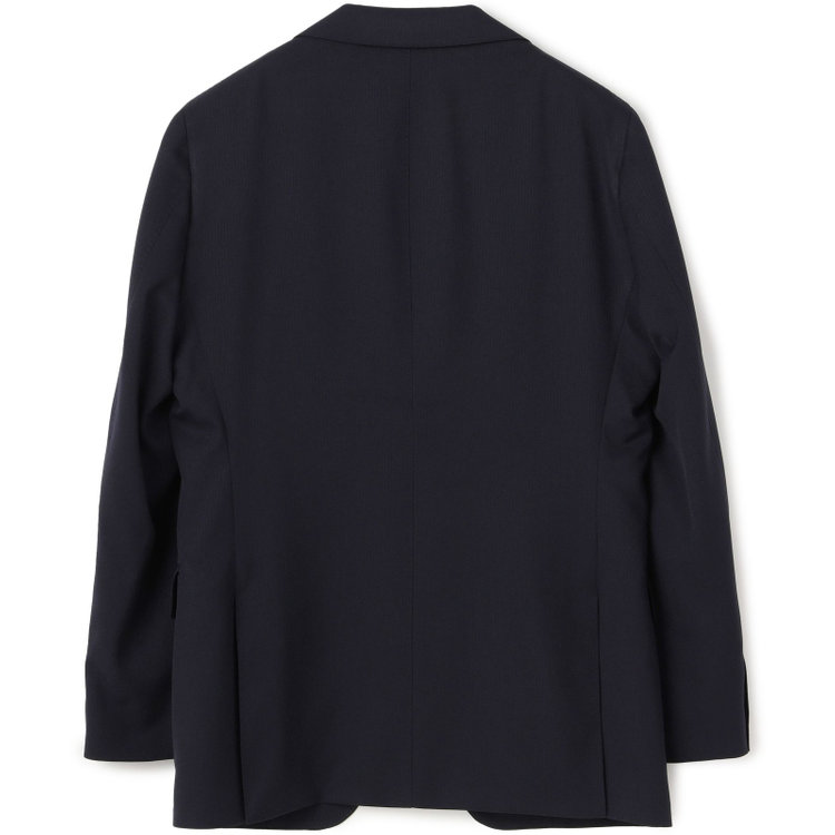 シルバーライン 【CLASSICO TAPERED】【秋冬】スペアパンツ付き/2釦シングルスーツ 1タック/ネイビー×シャドーストライプ/ウエストムーブ/4S SUSTAINABILITY&ECOLOGY FABRIC/※パンツ裾上げ済仕様 紺濃色