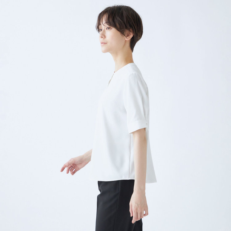 シルバーライン 【SILVER LINE/5分袖】プルオーバー/ホワイト 白