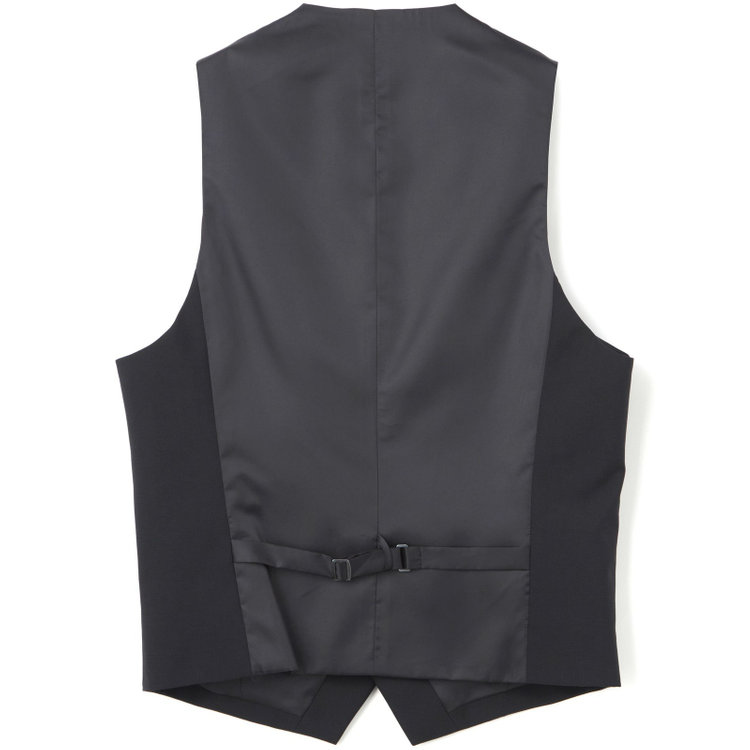 シルバーライン 【CLASSICO TAPERED】【年間】2釦シングルスリーピーススーツ 1タック/ブラック×シャドーチェック/NEW ZEALAND WOOL MIX/※裾上げ必要 黒