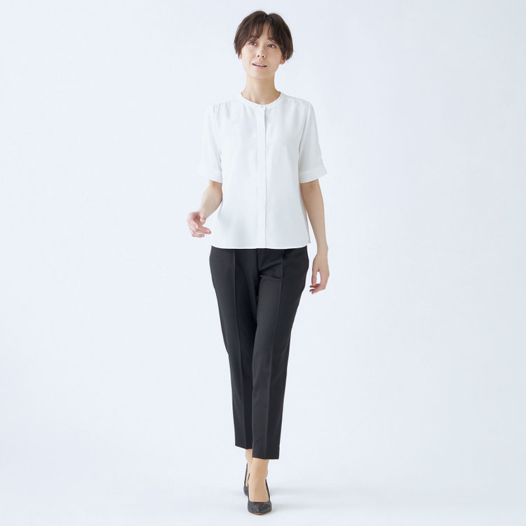 シルバーライン 【SILVER LINE/5分袖】プルオーバー/ホワイト 白