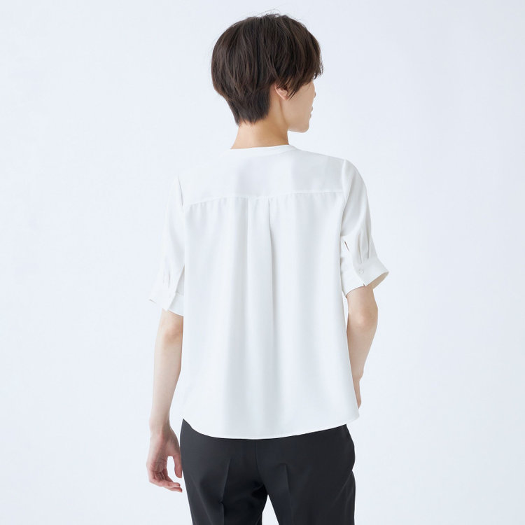 シルバーライン 【SILVER LINE/5分袖】プルオーバー/ホワイト 白