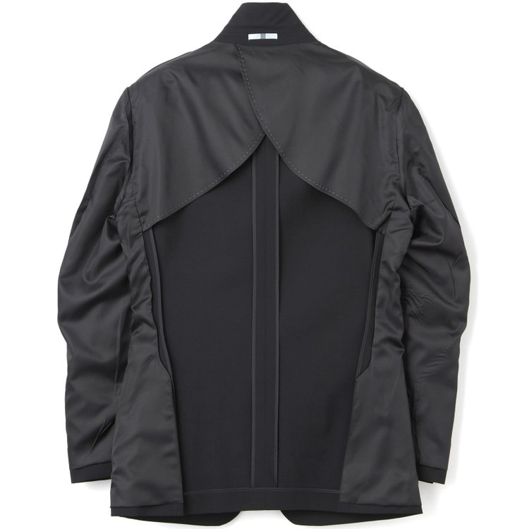 シルバーライン 【CLASSICO TAPERED】【年間】2釦シングルスリーピーススーツ 1タック/ブラック×シャドーチェック/NEW ZEALAND WOOL MIX/※裾上げ必要 黒