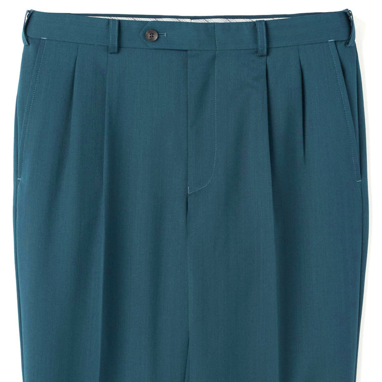 シルバーライン 【CLASSICO TAPERED】【春夏】6釦2掛けダブルスーツ 2タック/グリーン/NEW ZEALAND WOOL MIX/裾直し必要 緑中間