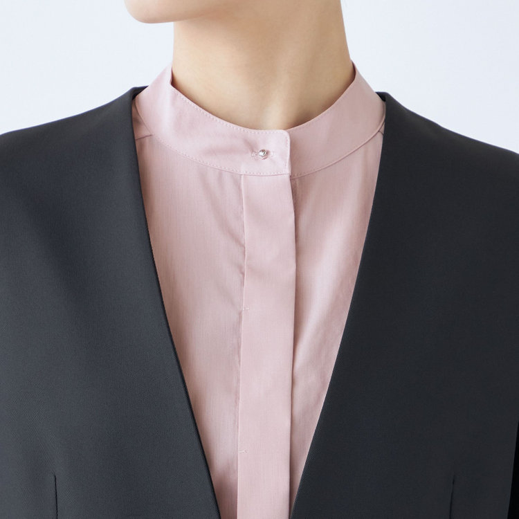 シルバーライン 【SL】【年間】1釦カラーレスジャケット/ブラック/ウォッシャブル 黒