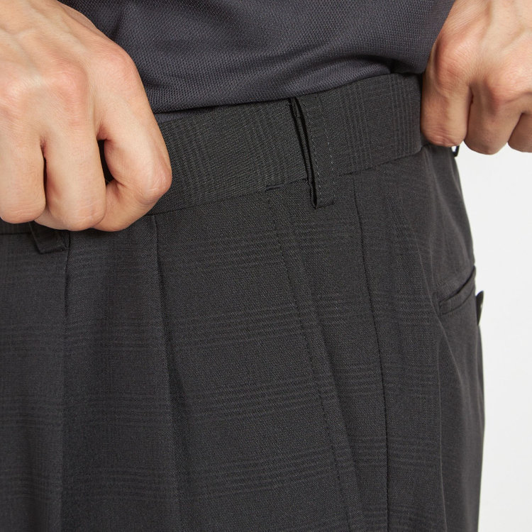 シルバーライン 【RBC】【春夏】2釦シングルスーツ 1タック/ブラック×チェック/ウエストムーブ/4S AIR SUSTAINABILITY&ECOLOGY FABRIC/※パンツ裾上げ済仕様 黒