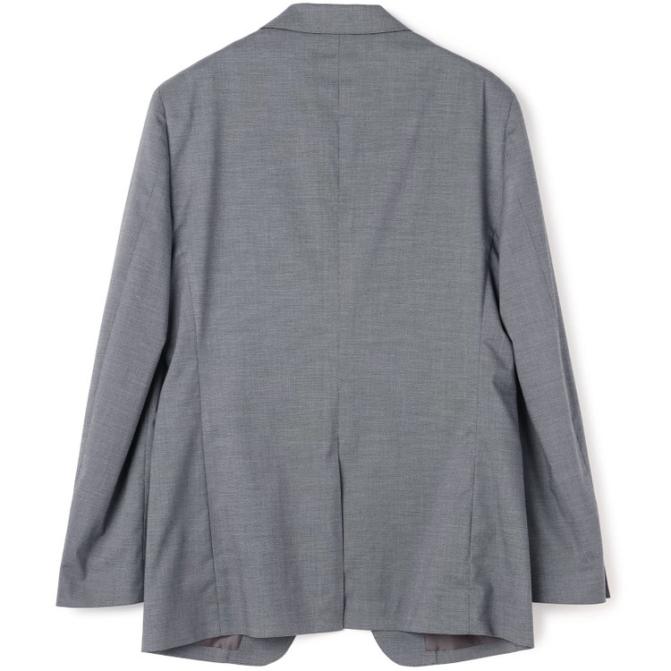 ブラックライン 【SLIM TAPERED_2】【春夏】2釦シングルスーツ 0タック/グレー/ウエストシャーリング/4S SUSTAINABILITY&ECOLOGY FABRIC/ウォッシャブル/※パンツ裾上げ済仕様 グレー中間
