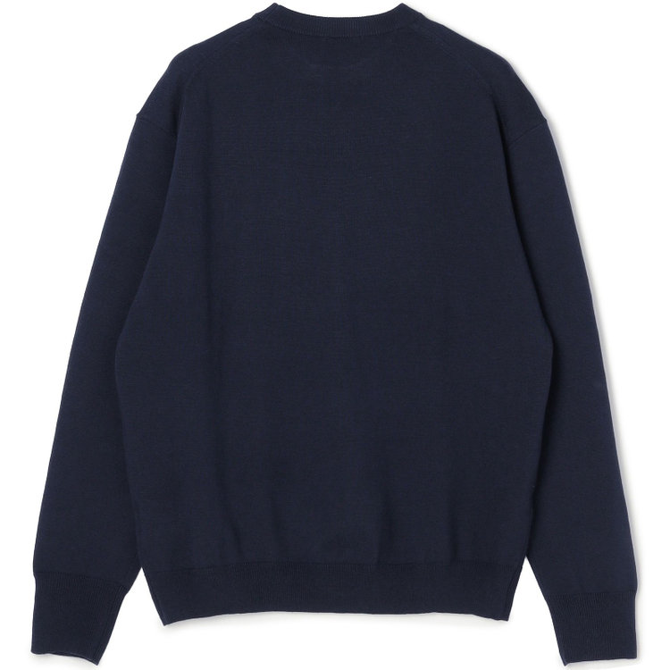 スーツセレクト 【RBC】BIZ KNIT クルーネック/ネイビー 紺中間
