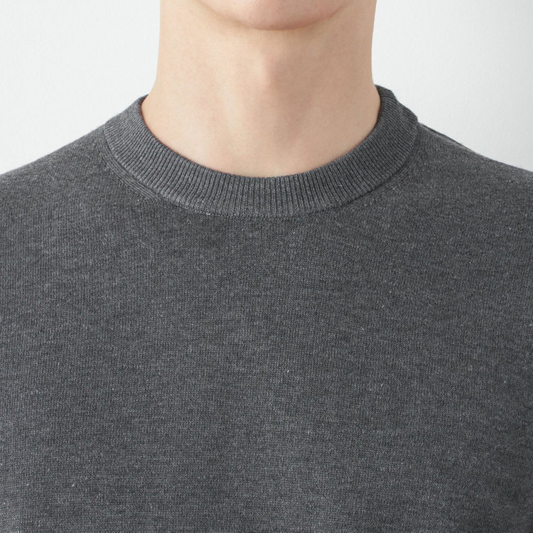 スーツセレクト 【RBC】BIZ KNIT クルーネック/グレー グレー中間