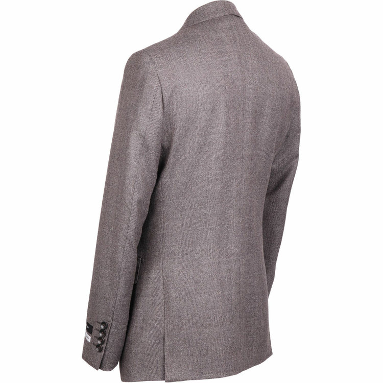 スーツセレクト 【CLASSICO TAPERED】【秋冬】コーディネートパンツ付き/2釦シングルスーツ 1タック/ブラウン×シャドーグレンチェック+ダークグレーパンツ/NEW ZEALAND WOOL MIX ブラウン系(茶)