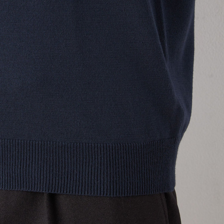 スーツセレクト 【RBC】BIZ KNIT クルーネック/ネイビー 紺中間
