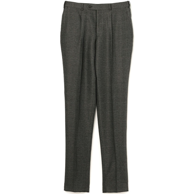 シルバーライン 【5DAYS CLOSET】【RBC】【春夏】1タックテーパードパンツ/カーキ×チェック/ウエストムーブ仕様/4S SUSTAINABILITY&ECOLOGY FABRIC/※裾上げ必要 その他