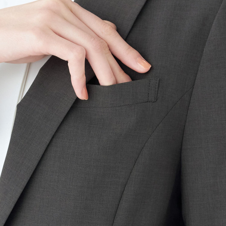 シルバーライン 【SL】【年間】1釦ジャケット/グレー/ウォッシャブル グレー濃色