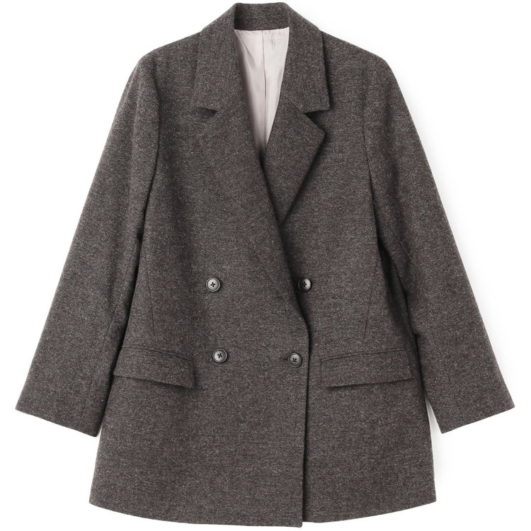 ブラックライン 【BLACK LINE】2釦1掛けジャコット/ブラウン 茶中間