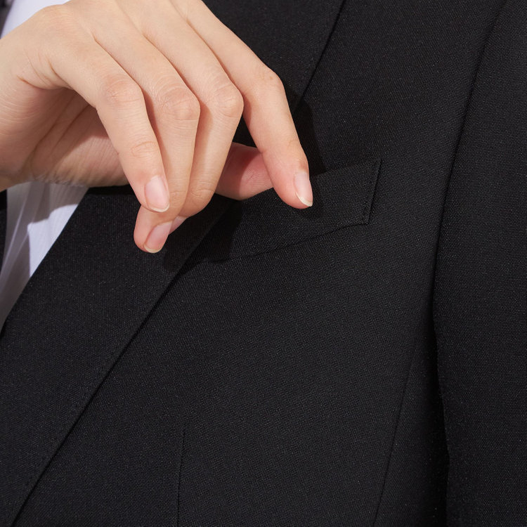 シルバーライン 【SILVER LINE】【年間】2釦ジャケット/ブラック/4S SUSTAINABILITY&ECOLOGY FABRIC 黒