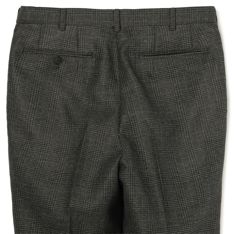 シルバーライン 【5DAYS CLOSET】【RBC】【春夏】1タックテーパードパンツ/カーキ×チェック/ウエストムーブ仕様/4S SUSTAINABILITY&ECOLOGY FABRIC/※裾上げ必要 その他