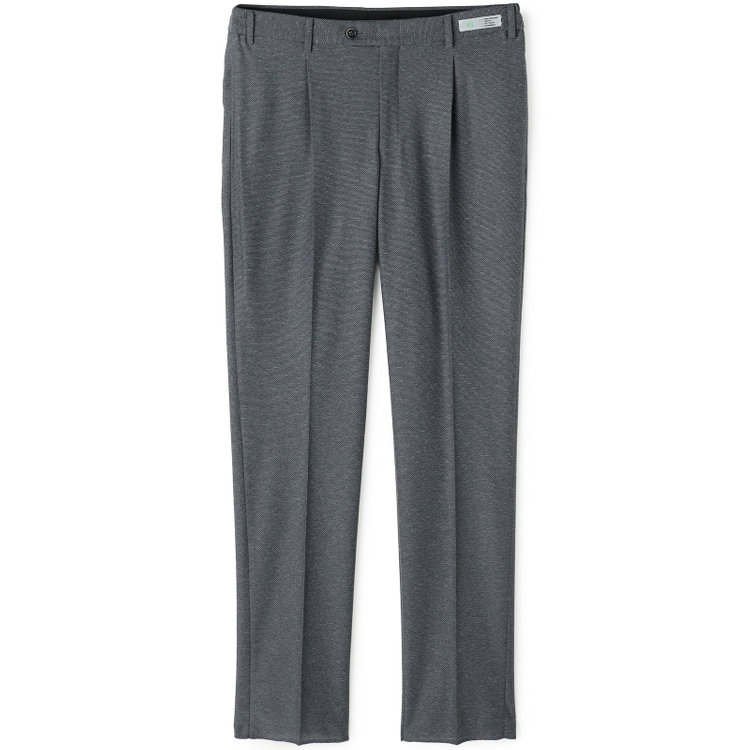シルバーライン 【CLASSICO TAPERED】【春夏】1タックテーパードパンツ/グレー/ウエストシャーリング仕様/4S SUSTAINABILITY&ECOLOGY FABRIC/※裾直し必要 グレー中間
