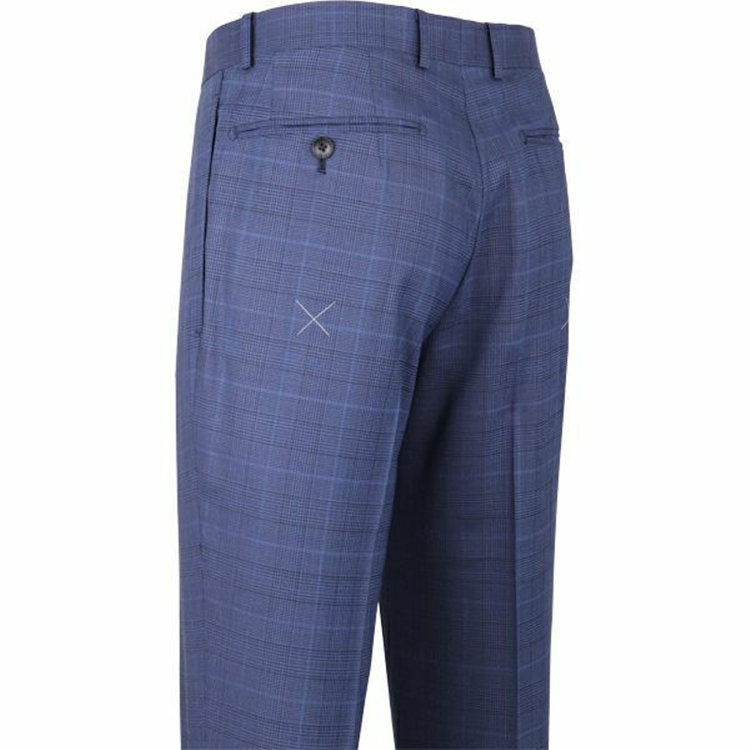 スーツセレクト 【WEB限定/OUTLET】【CLASSICO TAPERED】【春夏】2釦シングルスーツ 1タック/ネイビー×チェック/TRABALDO TOGNA estrato fabric made in italy ネイビー系(紺)