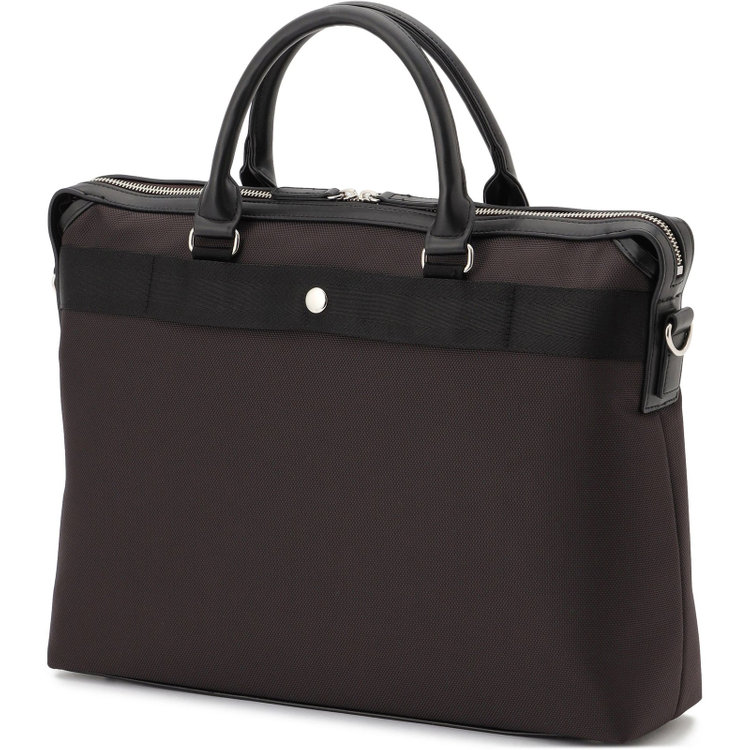 ブリーフケース/ブラウン/ショルダーストラップ付き