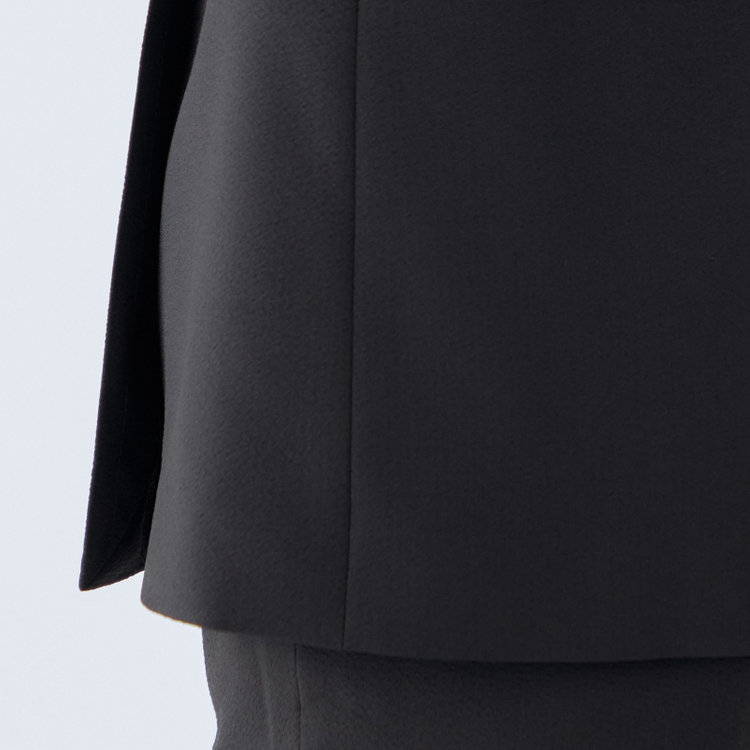 シルバーライン 【CLASSICO TAPERED】【春夏】2釦シングルジャケット/ブラック/4S SUSTAINABILITY&ECOLOGY FABRIC 黒