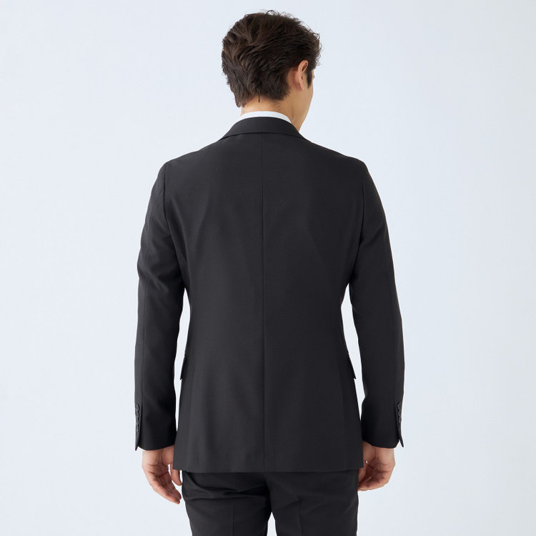 シルバーライン 【CLASSICO TAPERED】【春夏】2釦シングルジャケット/ブラック/4S SUSTAINABILITY&ECOLOGY FABRIC 黒