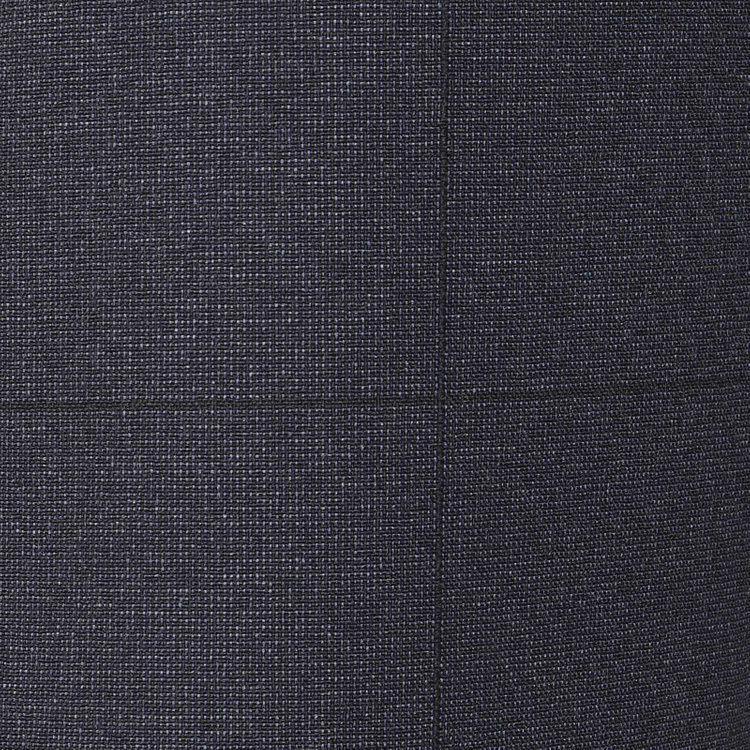 スーツセレクト 【発送在庫あり】【CLASSICO TAPERED】【春夏】2釦シングルスリーピーススーツ 1タック/ネイビー×ウィンドペン/ウエストムーブ/4S SUSTAINABILITY&ECOLOGY FABRIC/※パンツ裾上げ済仕様 ネイビー系(紺)