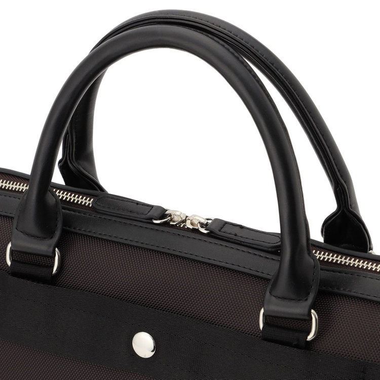 シルバーライン ブリーフケース/ブラウン/ショルダーストラップ付き 茶中間